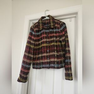 Liz Claiborne Multicolor Plaid Women's Blazer